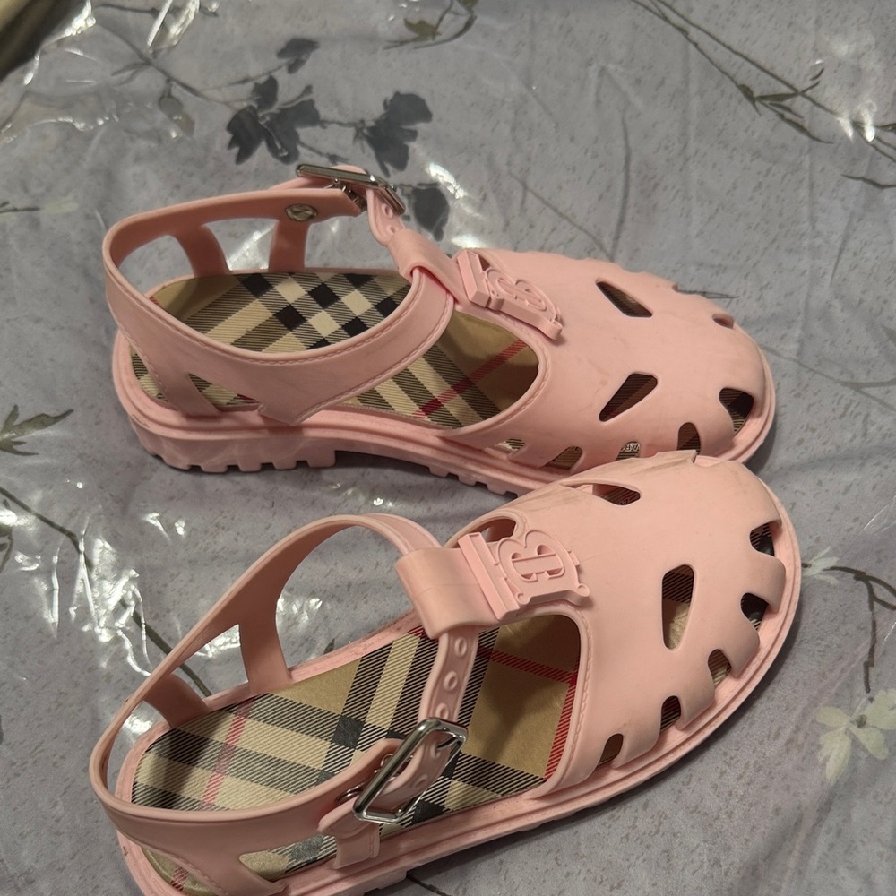 Burberry Pink Kids Sandals
